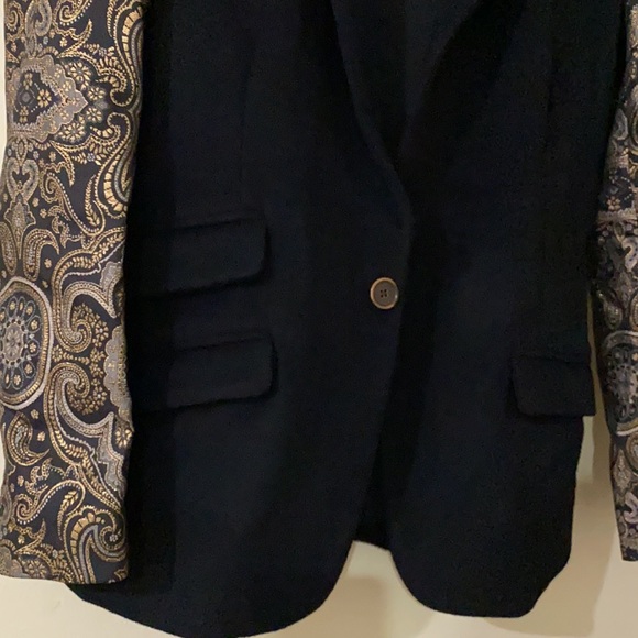 LAVEER Blazer women jackets Size 4 color blk & gold . 90% Wool 10% Nylon - Picture 17 of 17